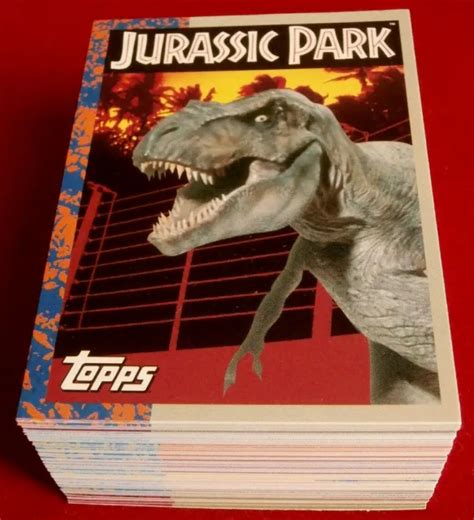 Jurassic Park Complete Dutch Base Set 88 Cards Topps 1993 Eur 3548 Picclick It