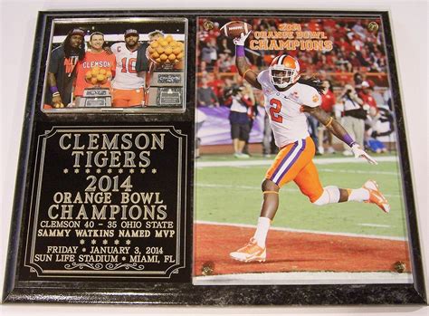 Clemson Tigers 2014 Orange Bowl Champions Photo Plaque | eBay