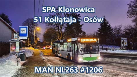 SPA Klonowica MAN NL263 1206 Linia 51 YouTube