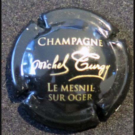 Capsule Muselet De Bouteille De Champagne TURGY Michel N 1 Noir Et Or