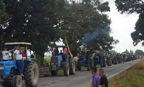 Productores Realizaron Mega “tractorazo” Contra La Constituyente