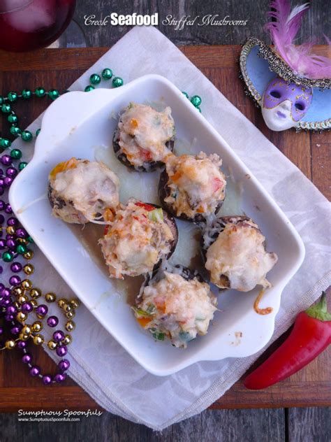 Creole Seafood Stuffed Mushrooms Sumptuous Spoonfuls