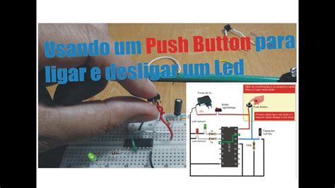 Ligando e desligando um LED um botão Push Button YouTube