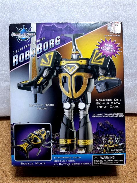 Bandai Beetle Borgs Deluxe Transformer RoboBorg Die Cast, 興趣及遊戲, 玩具 ...