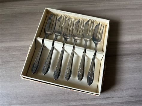 Vintage England Sheffield loxley Silver Plate Pastry Forks Set of 6 - Etsy