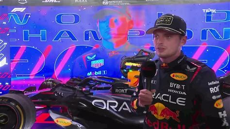 F1 Qatar Max Verstappen Savoure Son Sacre Cest Incroyable De