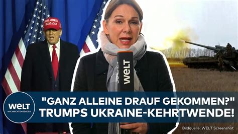 Trump Ex Pr Sident Berrascht Mit Forderung Nach Ukraine Hilfe Und