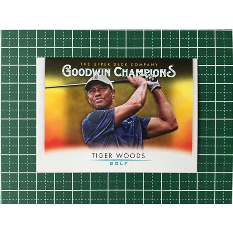 UPPER DECK 2021 GOODWIN CHAMPIONS 75 TIGER WOODS GOLF ベースカード