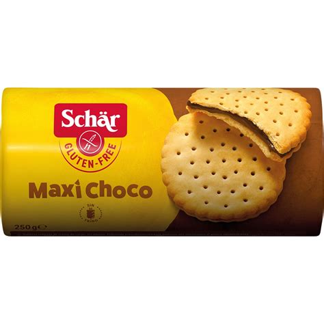 Maxi Choco Galletas Rellenas De Crema De Cacao Sin Gluten Envase G