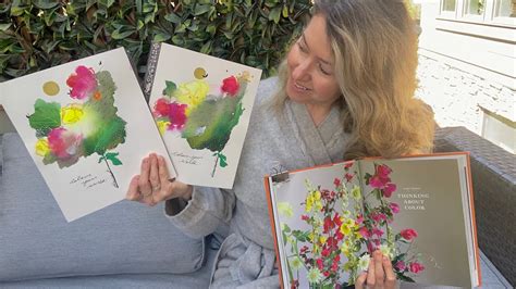 Artist Allison Dawrant Painting Her Art Poetry Watercolour Style