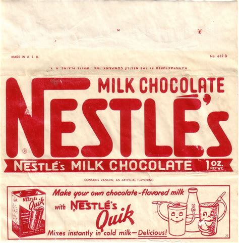 1960s Nestle – Candy Wrapper Archive