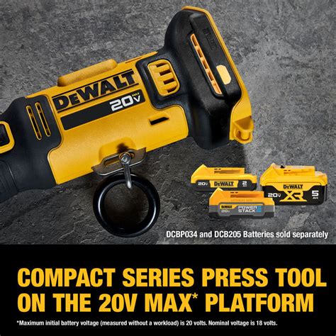 Dewalt 20v 12 In To 1 14 In Compact Press Tool Kit Dce210d2k Acme Tools