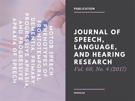 Science Motor Speech Phenotypes Of Frontotemporal Dementia Primary