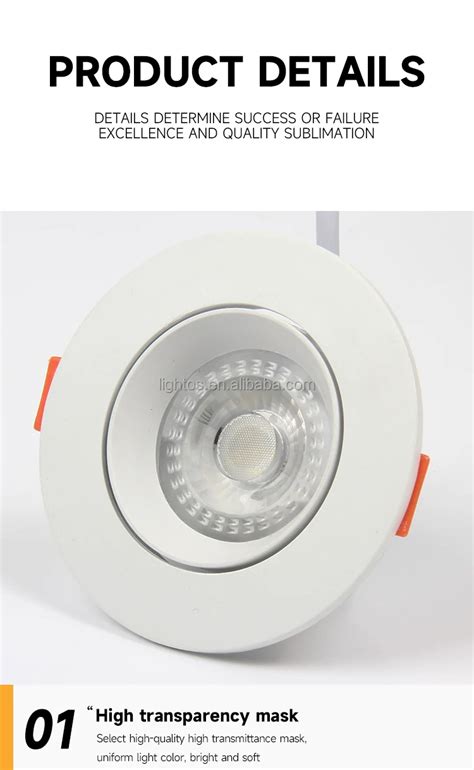 High Quality Ceiling Detachable Adjustable Angle Abs Cob W Led