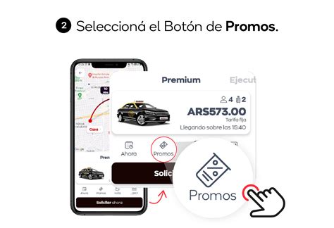 Cómo ingresar Códigos Promocionales Taxi Premium