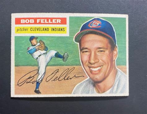 Topps Bob Feller Cleveland Indians Hof Ebay