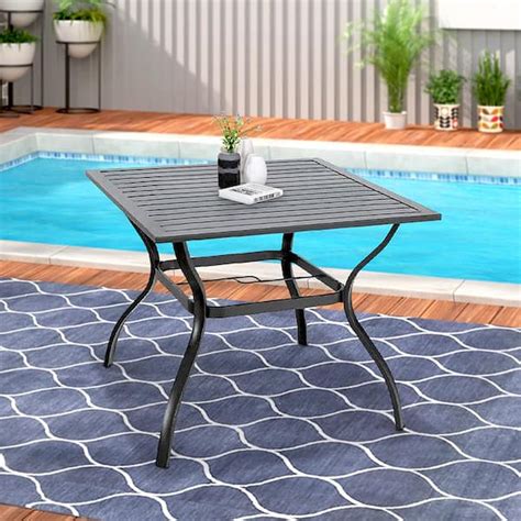 Maypex Metal 4 - Person Square Dining Table 2300859-H - The Home Depot