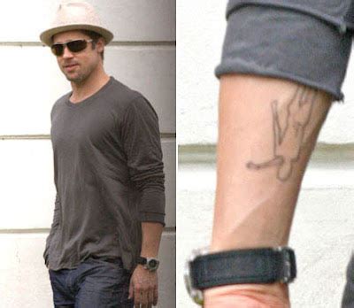 Brad Pitt Tattoos | Celebrity Tattoos