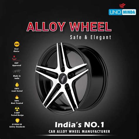uno minda car alloy rim  rs piece car alloy wheel rim
