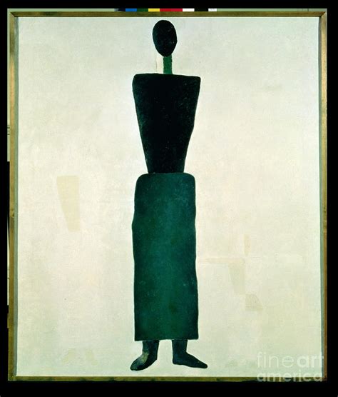 Suprematist Female Figure Painting By Kazimir Severinovich