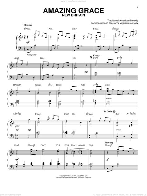 Amazing Grace Jazz Version Arr Brent Edstrom Sheet Music For Piano