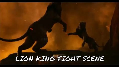 Lion King Simba Fights Scar