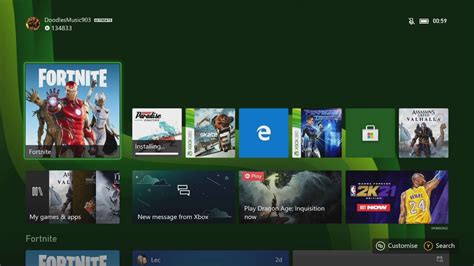 Xbox Series Dashboard