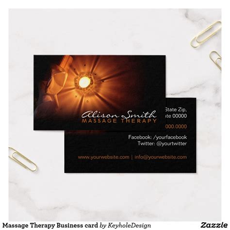 Massage Therapy Business Card Zazzle Massage Therapy Business Cards