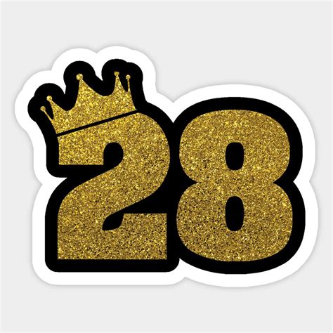 Birthday 28 Crown Sticker In 2023 Birthday Ideas For Her Happy