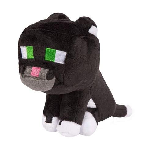 Minecraft Tuxedo Cat Plush Stuffed Toy 8 Inches | Toy Game Shop