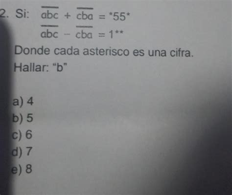 Foto Del Ejercicio Si Abc Cba 5 Y Abc Cba 1 Donde Cada Asterisco