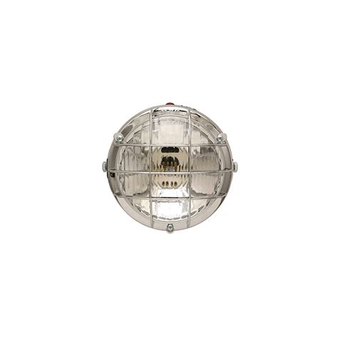 Phare Projecteur Cyclo Adaptable Peugeot Mbk Rond Chrome Avec Grille