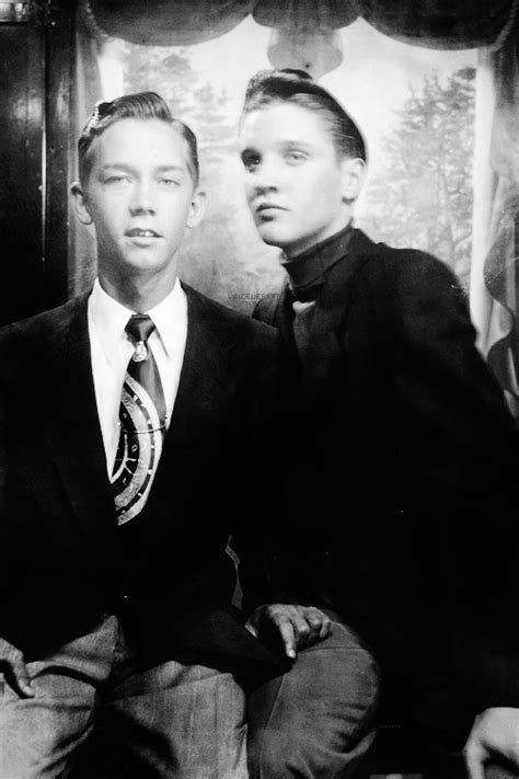 Elvis Presley Elvis With His Cousin Gene Smith C 1951