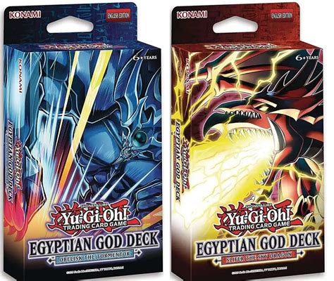 YuGiOh Slifer Obelisk UNLIMITED Set Of 2 Egyptian God Decks 40 Cards