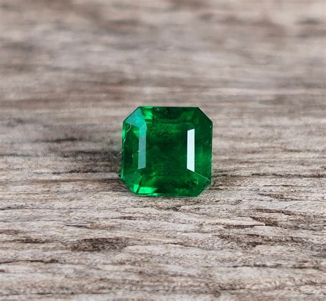 Natural Emerald Asscher Cut 1 50 Carat Fine Quality Zambia Untreated Vivid Rich Green Emerald