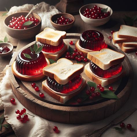 S Ndwiches De Gelatina De Frutos Rojos Deliciario