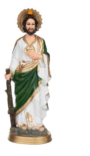 San Judas Tadeo Ojos Cristal Figura Resina Aerografo 30cm MercadoLibre