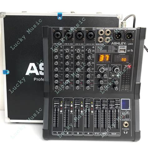 Mixer Ashley LM 4 Original 4 Channel Bluetooth USB Interface Lazada