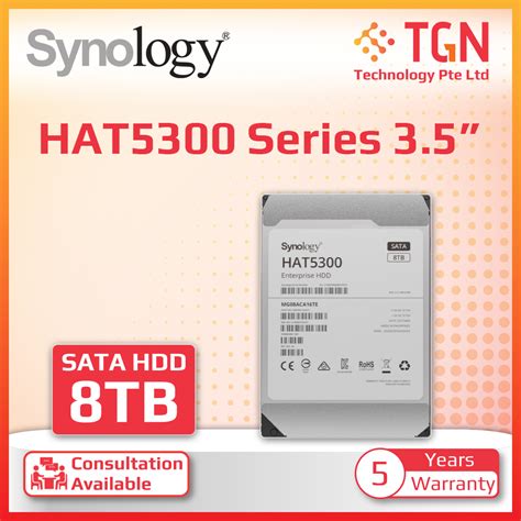 Synology HDD HAT5300 8TB 12TB 16TB 5YRS WARRANTY ENTERPRISE