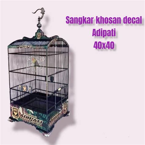 Jual Kandang Sangkar X Khosan Kosan Decal Adipati Shopee Indonesia