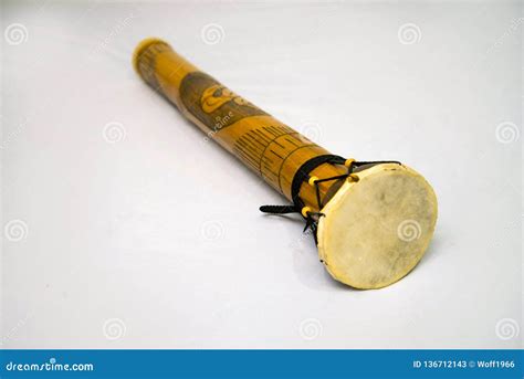 Durbak Philippine Long Drum Tribal Drum In The Philippines Stock