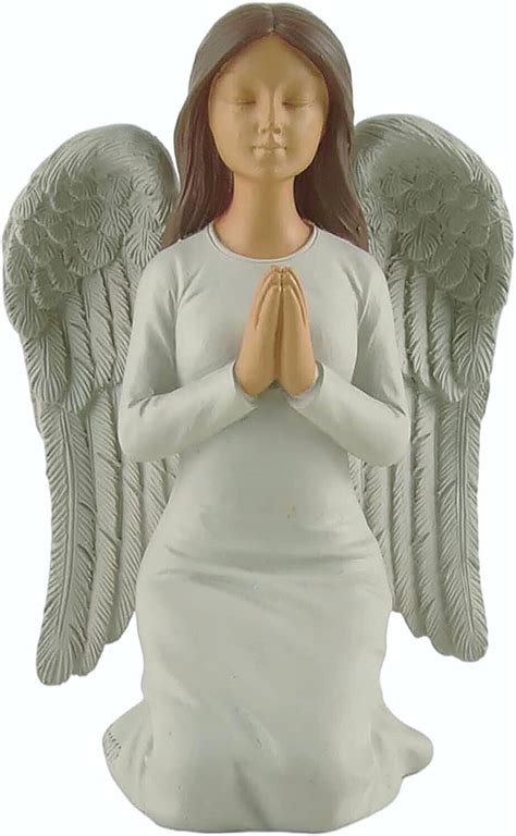 Praying Angel Kneeling Statue Religious Figurine Sculpture *Treasured ...