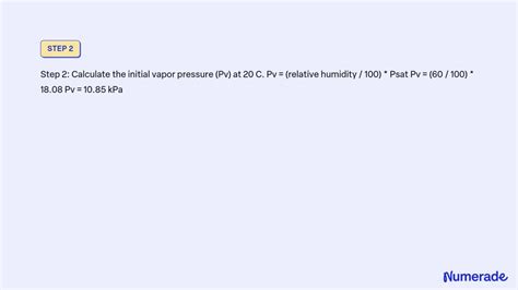 SOLVED A Moist Air Initially At Pressure Of 101 KPa And A Dry Bulb