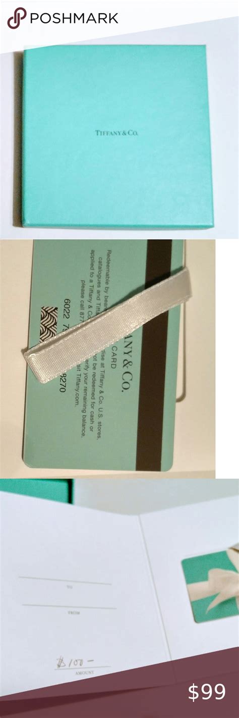 Tiffany & Co. gift card $100 | Tiffany gifts, Tiffany blue box, Tiffany & co.