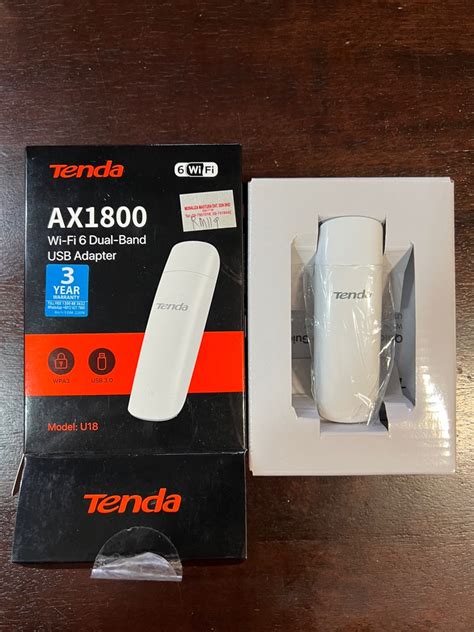 Wi Fi 6 Usb Adapter Tenda Ax1800 Computers And Tech Parts And Accessories Networking On Carousell