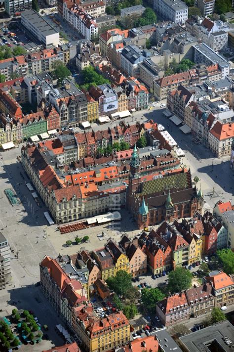 Breslau Wroclaw Aus Der Vogelperspektive Altstadt Von Breslau