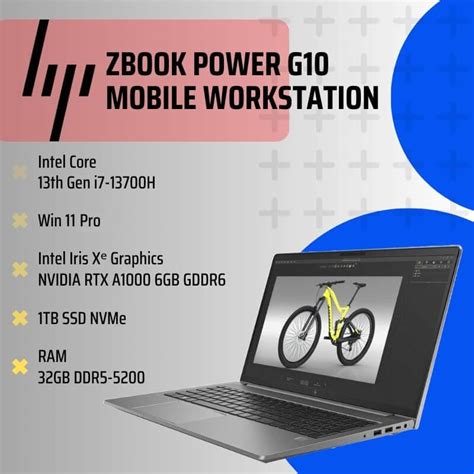 New Hp Zbook Power G10 Intel I7 13700h 13th Gen 32gb Ddr5 5200 1tb Ssd Win 11 Pro 156 Inch