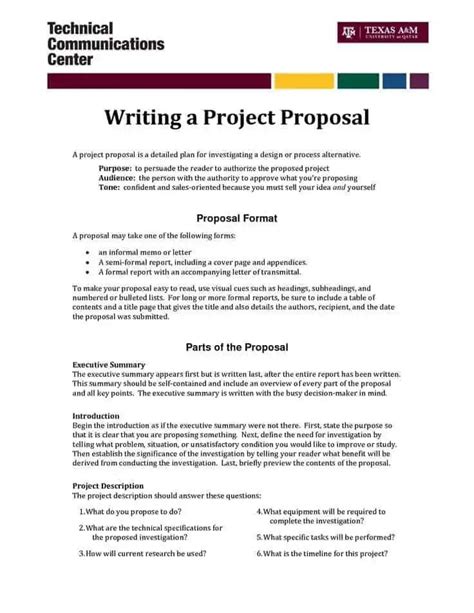 Free Project Proposal Template Word Project Proposal Templates Help