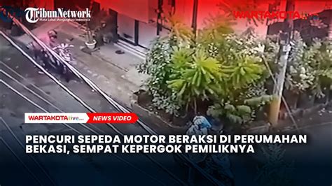 Pencuri Sepeda Motor Beraksi Di Perumahan Bekasi Sempat Kepergok