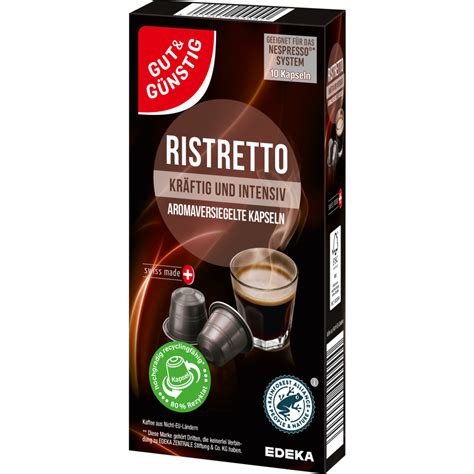 Gut G Nstig Kaffeekapseln Ristretto X G Kapseln Pads